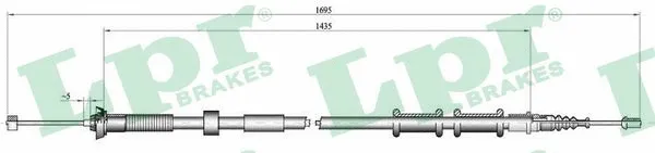 Cable Pull, parking brake (C0180B)