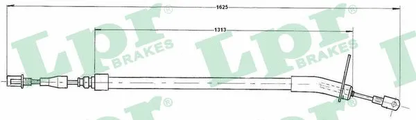 Cable Pull, parking brake (C0410B)