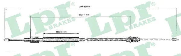 Cable Pull, parking brake (C0120B)