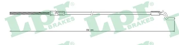 Cable Pull, parking brake (C0329B)