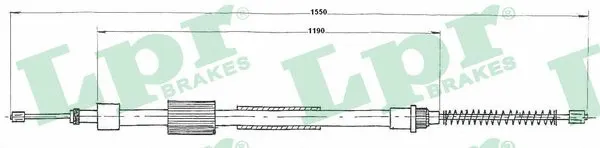 Cable Pull, parking brake (C0126B)