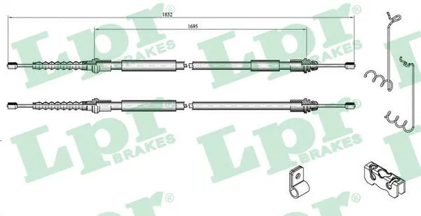 Cable Pull, parking brake (C0285B)