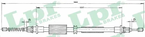 Cable Pull, parking brake (C0264B)