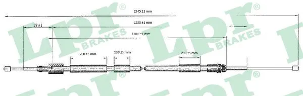 Cable Pull, parking brake (C0117B)