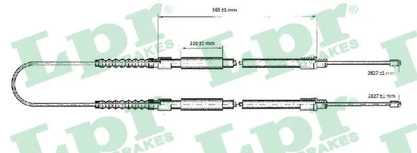 Cable Pull, parking brake (C0176B)