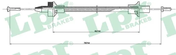 Cable Pull, clutch control (C0079C)