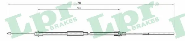 Cable Pull, parking brake (C0650B)
