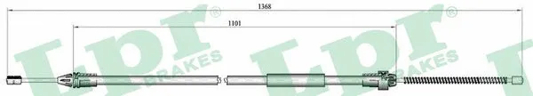 Cable Pull, parking brake (C0681B)