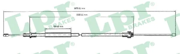 Cable Pull, parking brake (C0092B)
