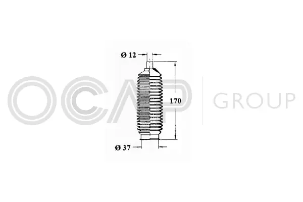 Bellow, steering (1211268)