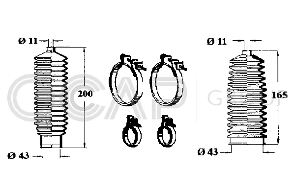 Bellow Kit, steering (0900641)