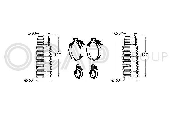 Bellow Kit, steering (0901022)
