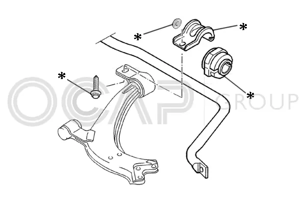 Repair Kit, stabiliser coupling rod (0902222)