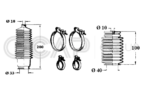 Bellow Kit, steering (0902230)