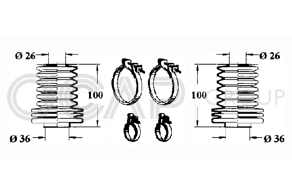 Bellow Kit, steering (0901620)