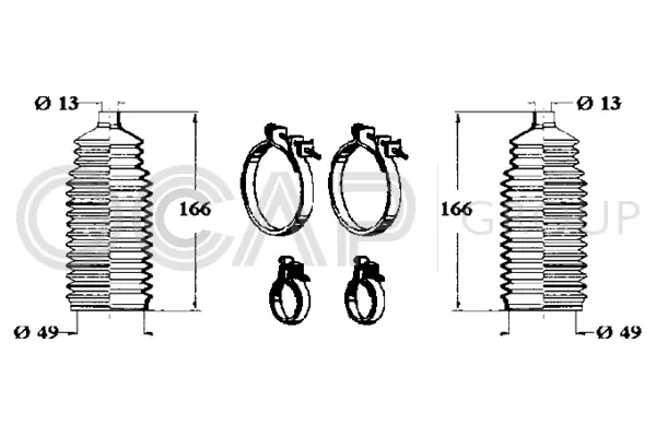 Bellow Kit, steering (0901691)