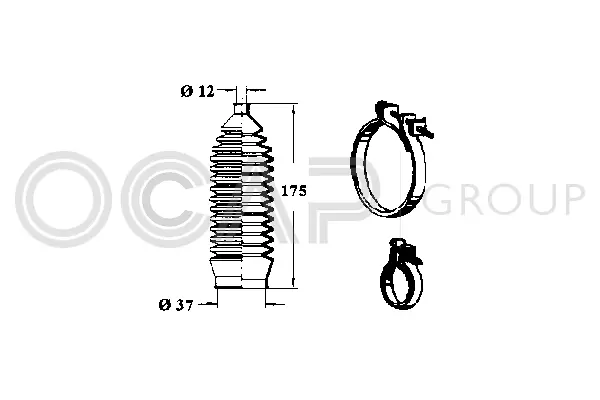 Bellow Kit, steering (0982875)