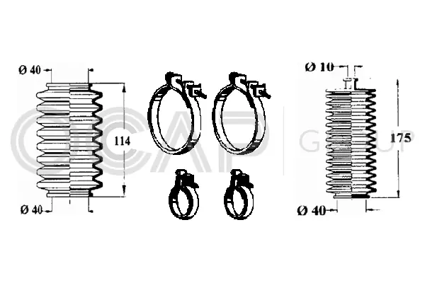 Bellow Kit, steering (0901548)