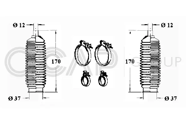 Bellow Kit, steering (0902529)