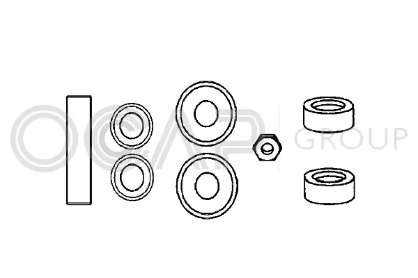 Control/Trailing Arm Kit, wheel suspension (0901283)