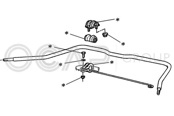 Repair Kit, stabiliser coupling rod (0902223)