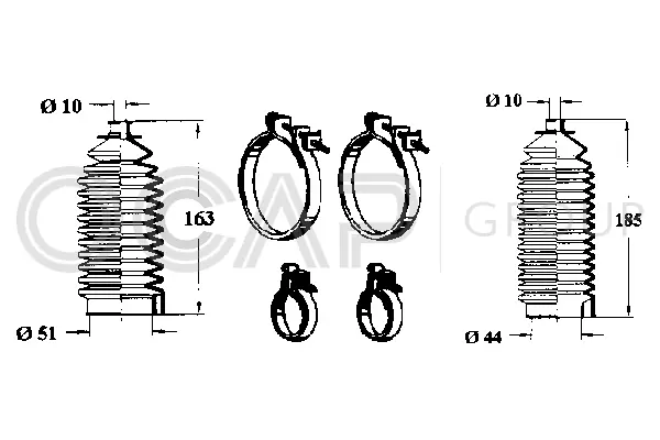 Bellow Kit, steering (0902872)