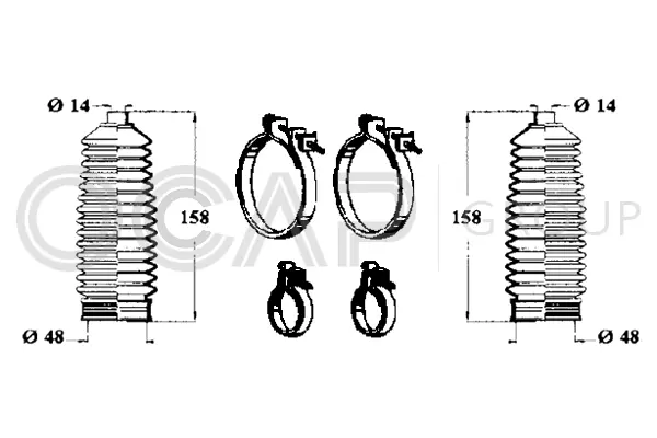 Bellow Kit, steering (0901692)