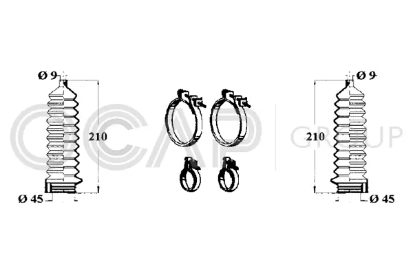 Bellow Kit, steering (0900419)