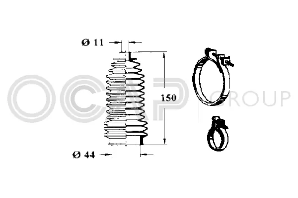 Bellow Kit, steering (0901806)