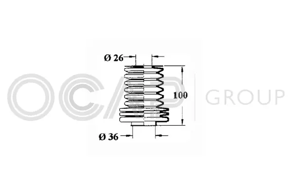Bellow, steering (1211120)