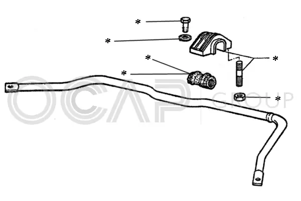 Repair Kit, stabiliser coupling rod (0902218)