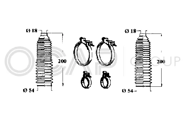 Bellow Kit, steering (0902426)