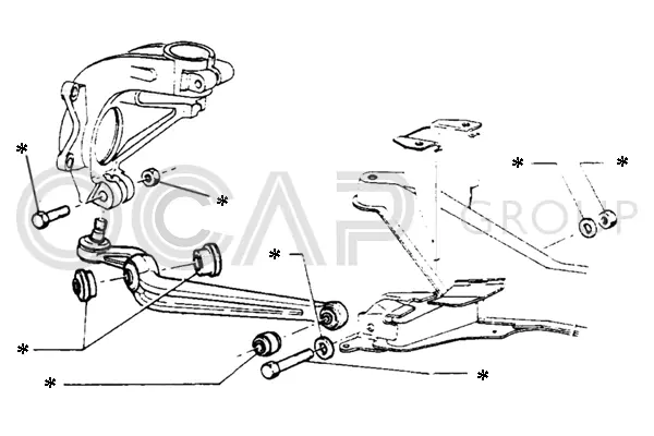 Control/Trailing Arm Kit, wheel suspension (0902205)