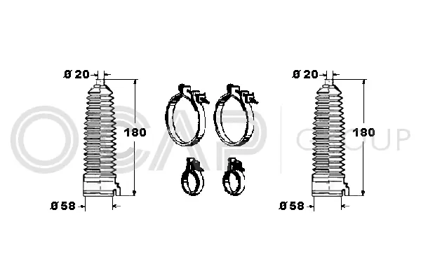 Bellow Kit, steering (0901856)
