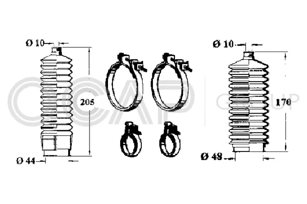Bellow Kit, steering (0900522)