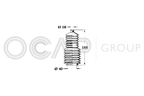 Bellow, steering (1211127)