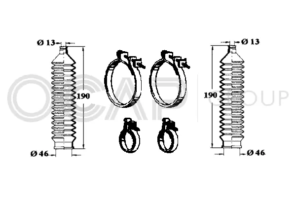Bellow Kit, steering (0900960)