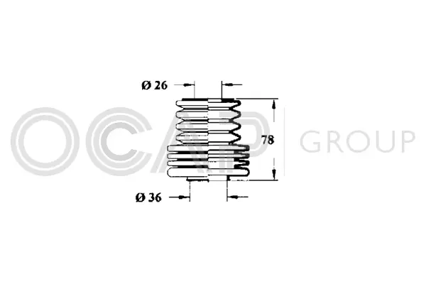 Bellow, steering (1211130)