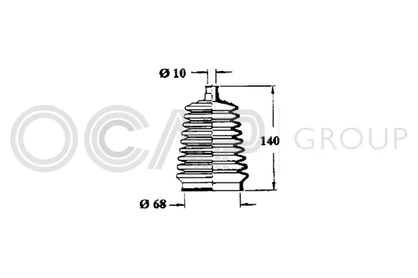 Bellow, steering (1211102)