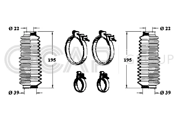 Bellow Kit, steering (0901607)