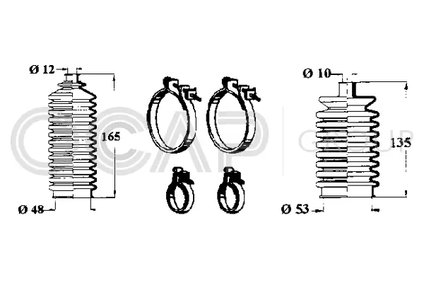 Bellow Kit, steering (0902869)