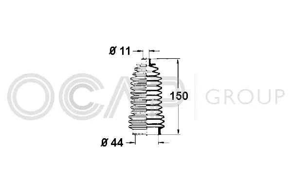 Bellow, steering (1211273)