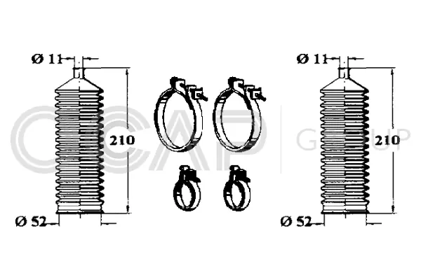Bellow Kit, steering (0901165)
