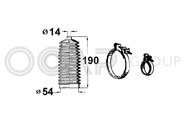 Bellow Kit, steering (0901530)