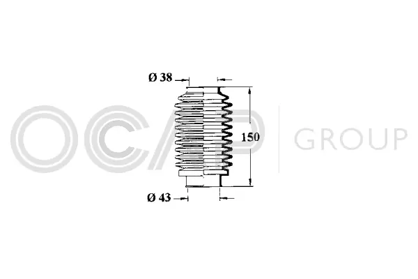 Bellow, steering (1211055)