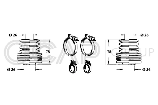Bellow Kit, steering (0901629)