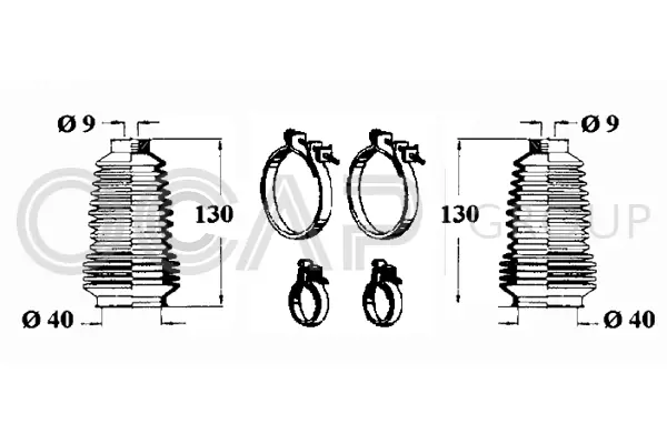 Bellow Kit, steering (0901173)