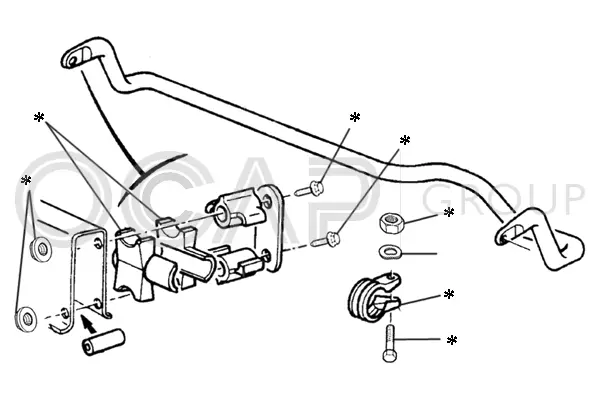 Repair Kit, stabiliser coupling rod (0902263)