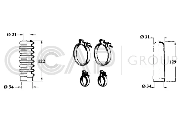 Bellow Kit, steering (0902427)