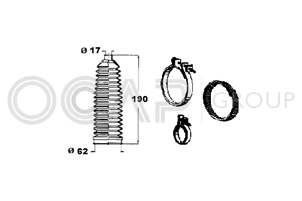 Bellow Kit, steering (0901955)